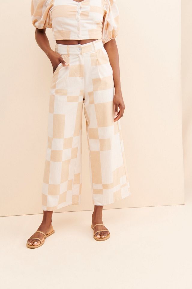 Girl & The Sun Mimi Crop Geometric Pants #3