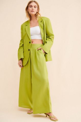 Alexandra Bueno Water Lili Linen Trousers