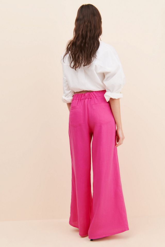 Alexandra Bueno Water Lili Linen Trousers #1