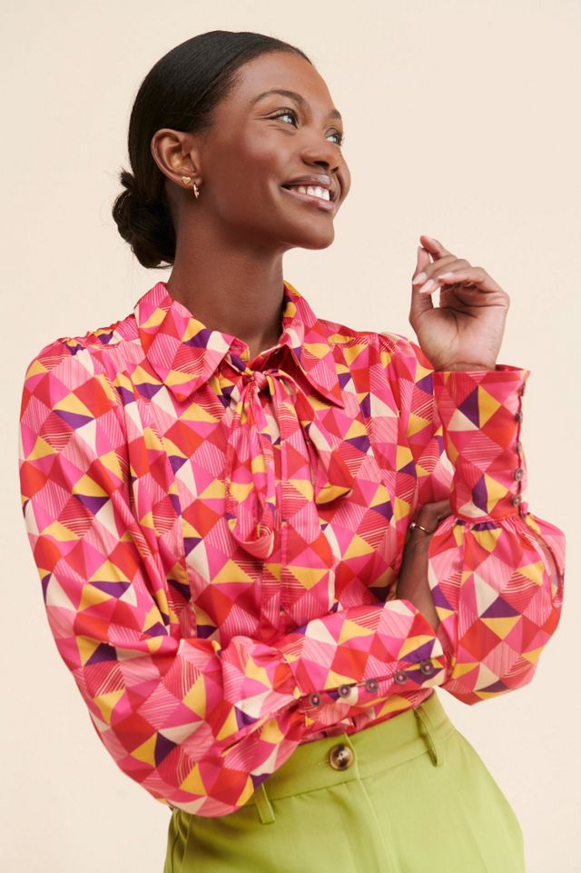 La La Printed Button-Down #2
