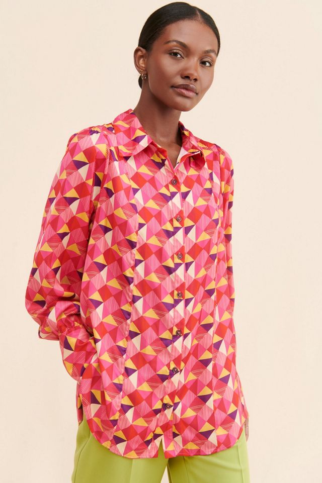 La La Printed Button-Down #3