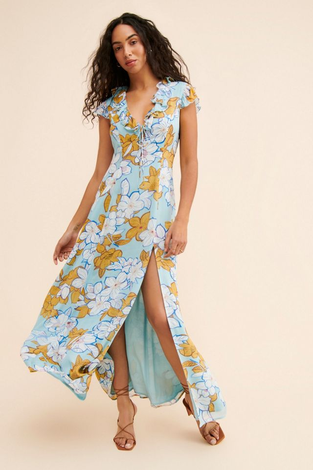 Rays for Days Floral Chiffon Maxi Dress #3