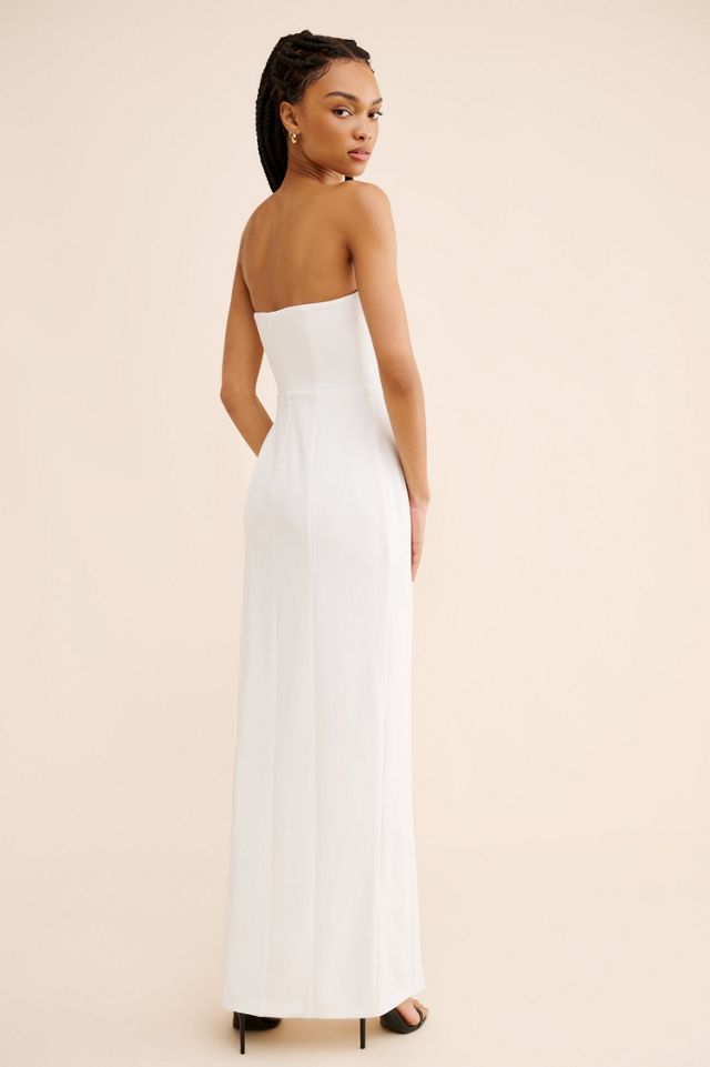 Liv Foster Strapless Crepe Column Gown #1