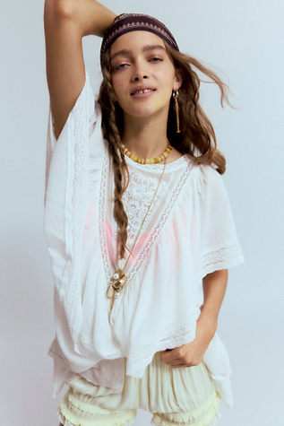 Bailey Cape Top at Free People in White, Size: S