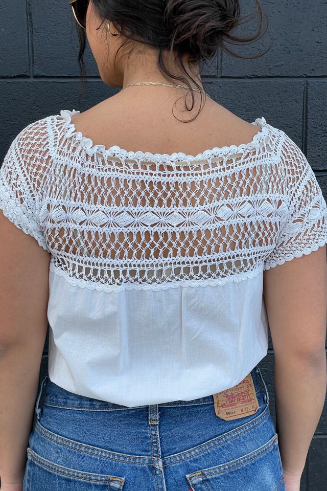 Vintage Edwardian Camisole with Handmade Lace Selected by FernMercantile #1