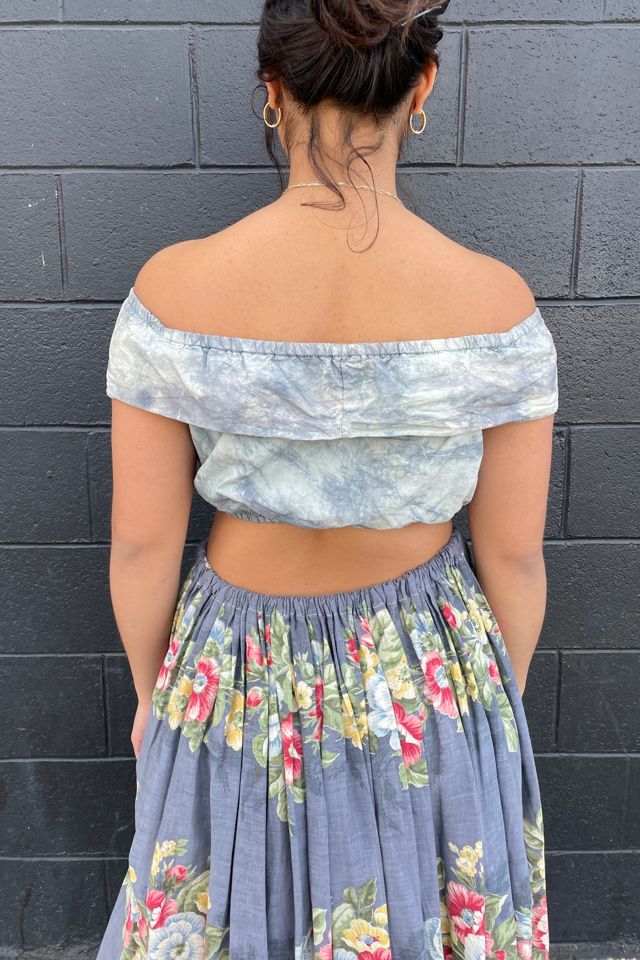 Vintage Cropped Ruffle Top Selected by FernMercantile #2