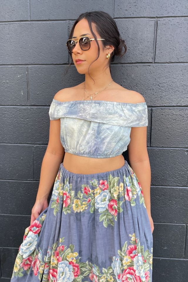 Vintage Cropped Ruffle Top Selected by FernMercantile #3