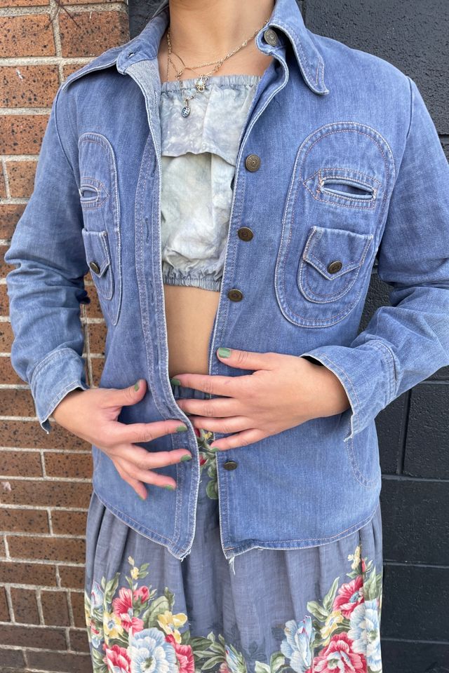 Vintage 1970's Denim Shaket Selected by FernMercantile #1