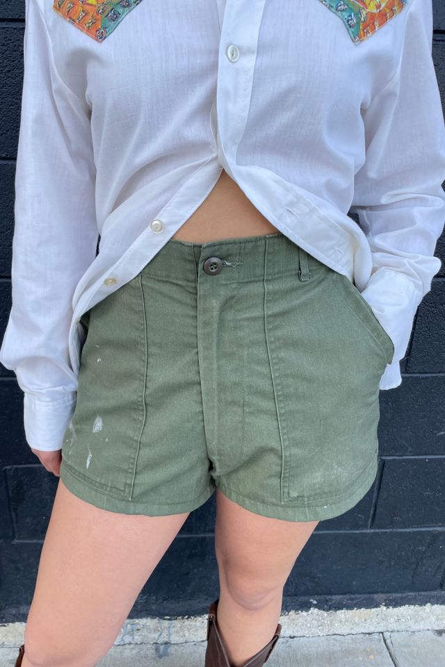 Vintage 1983 Army Shorts Selected by FernMercantile #1
