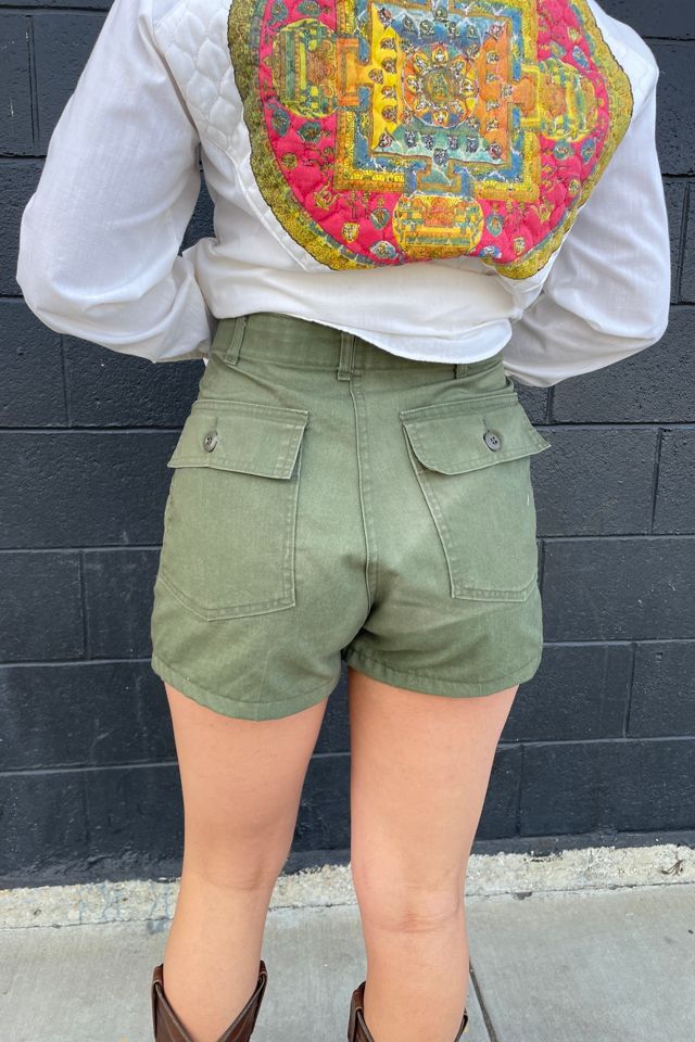 Vintage 1983 Army Shorts Selected by FernMercantile #2