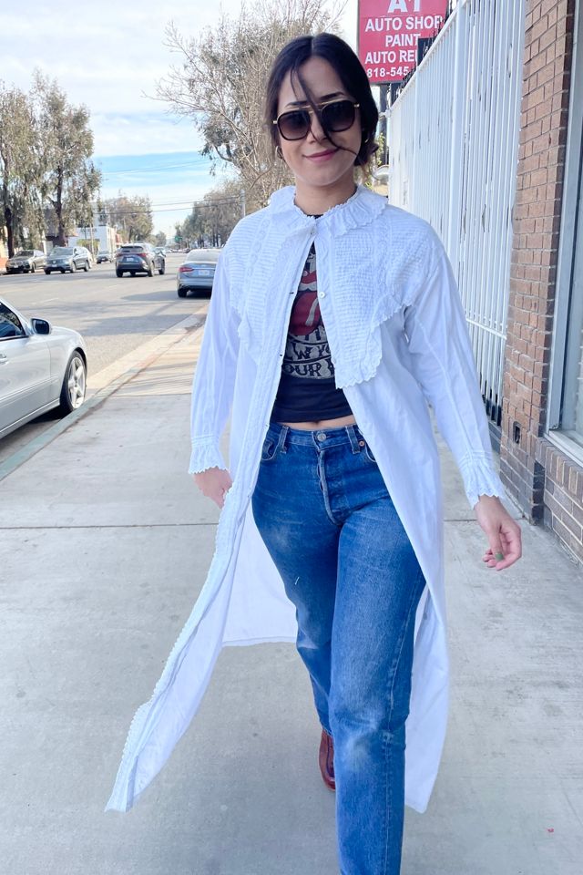 Vintage Edwardian Duster Night Shirt Selected by FernMercantile #1