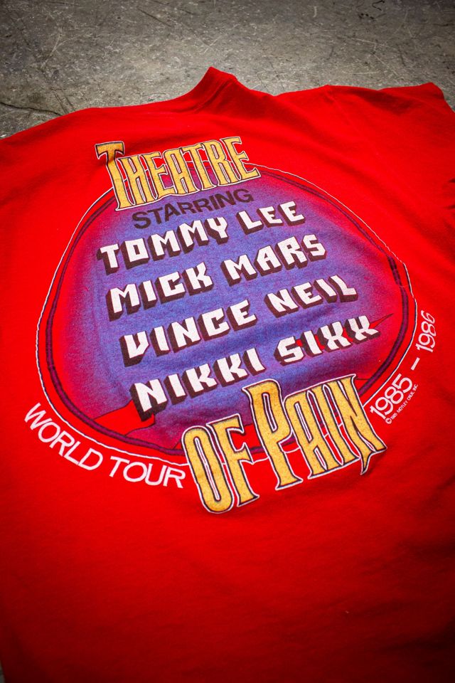 Vintage 1985/86 Motley Crue Theatre of Pain Concert T Shirt
