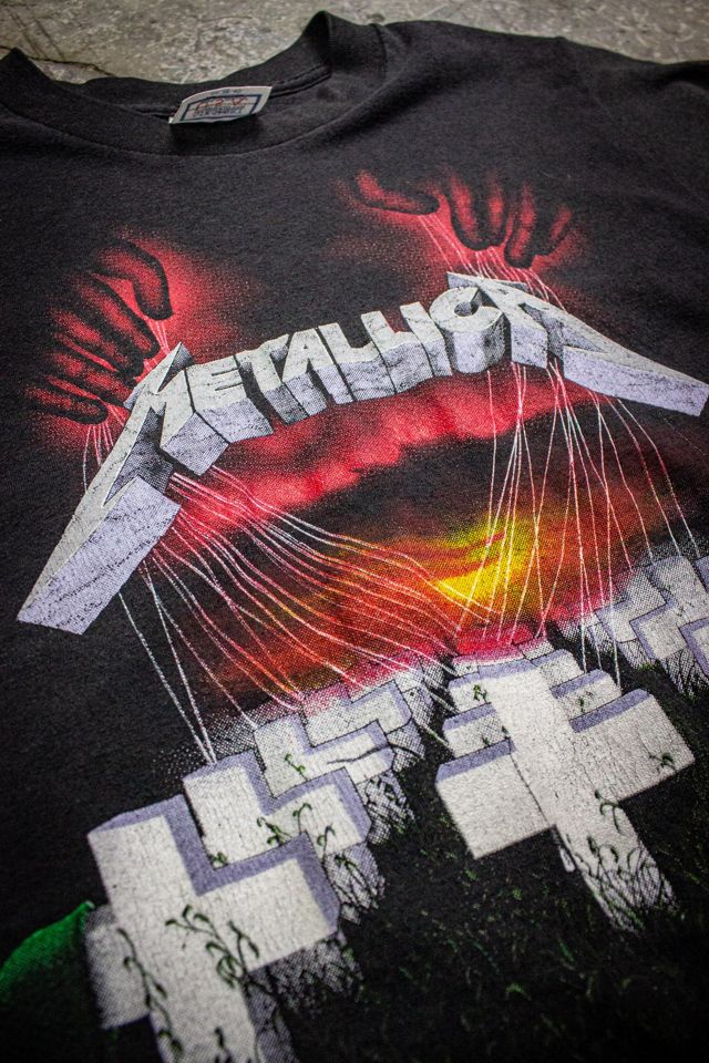 Vintage 1986 Metallica Master of Puppets Concert T Shirt Selected by Black Shag Vintage #2