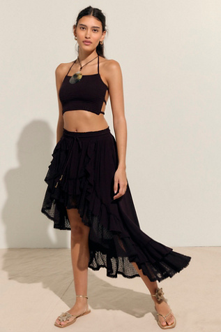 Seaside Bliss Skirt Set by free-est at Free People in Bitter Bark, Size: Large