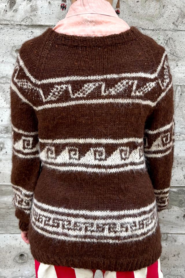 Vintage 1970s Peruvian Alpaca Wool  Sweater Selected by Nomad Vintage #3