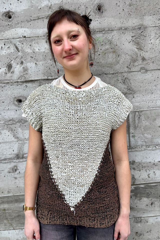 Vintage 1980s Woven Leather Vest Selected by Nomad Vintage #2