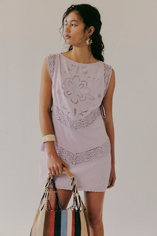 Winifred Mini Dress at Free People in Orchid Hush, Size: Small