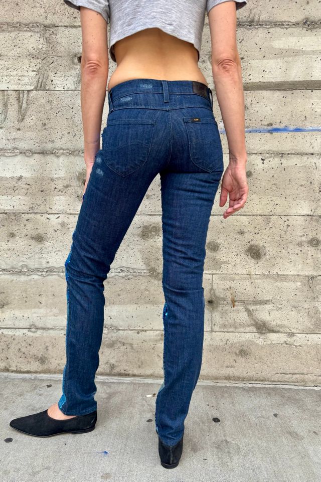 Vintage Deadstock Sequin “Happy Birthday” Lee Skinny Jeans Selected by Nomad Vintage #3