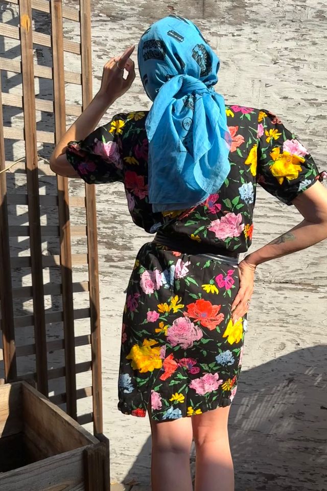 Vintage 1980s Ungaro Floral Shift Dress Selected by Personal Choice #1