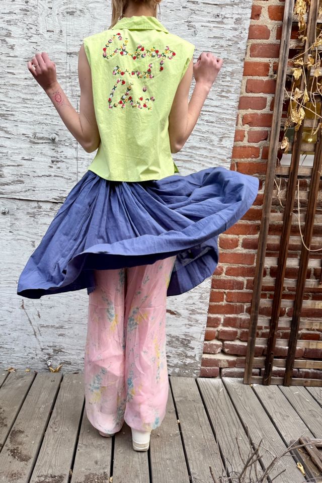 Vintage 1990s Ungaro Parallèle Floral Silk Chiffon Pants Selected by Personal Choice #1