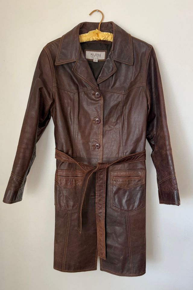 Espresso Brown Leather Coat Selected by Wax Plant #2