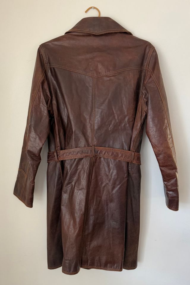 Espresso Brown Leather Coat Selected by Wax Plant #3
