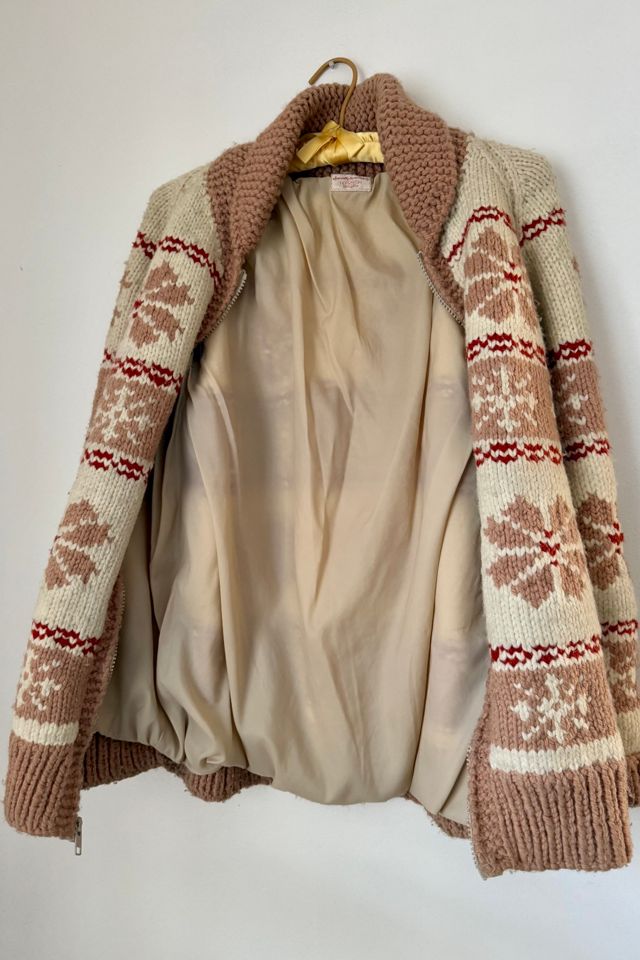 60's Snowflake Cowichan Knit Cardigan Selected by Wax Plant #2