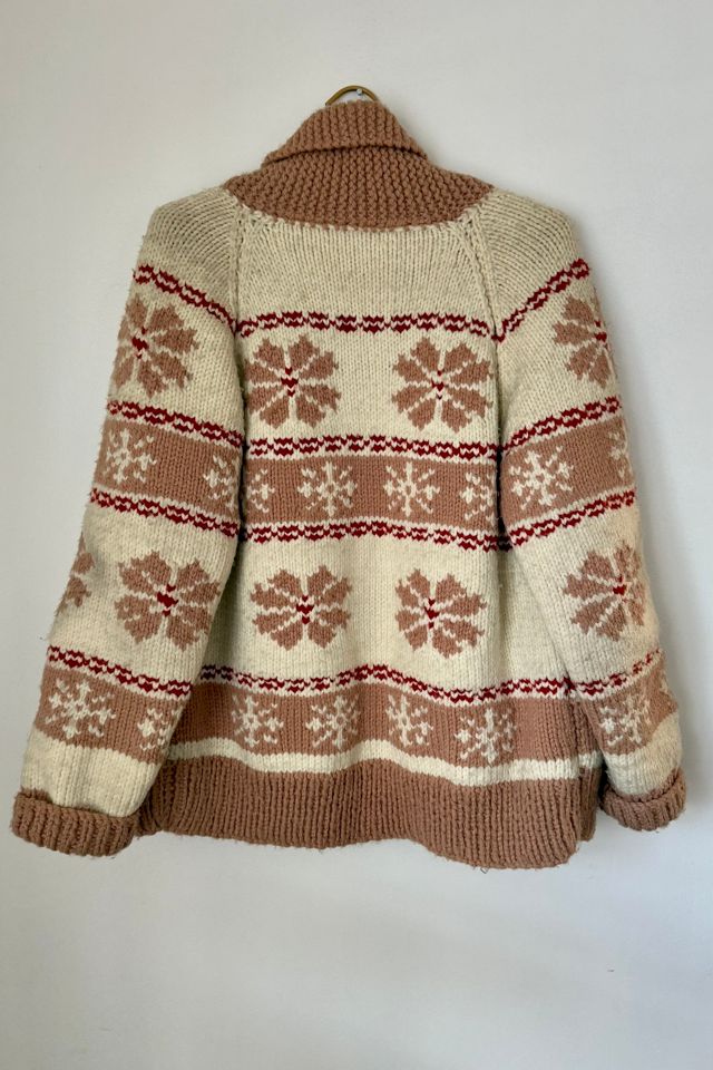 60's Snowflake Cowichan Knit Cardigan Selected by Wax Plant #3