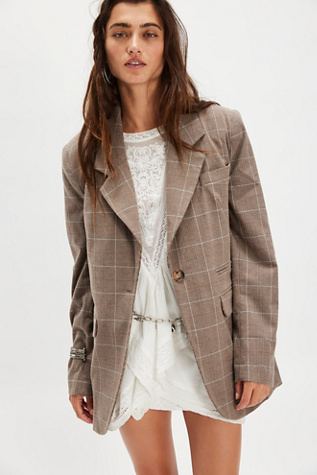 Paper Cut Pinstripe Blazer
