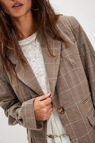 Paper Cut Pinstripe Blazer
