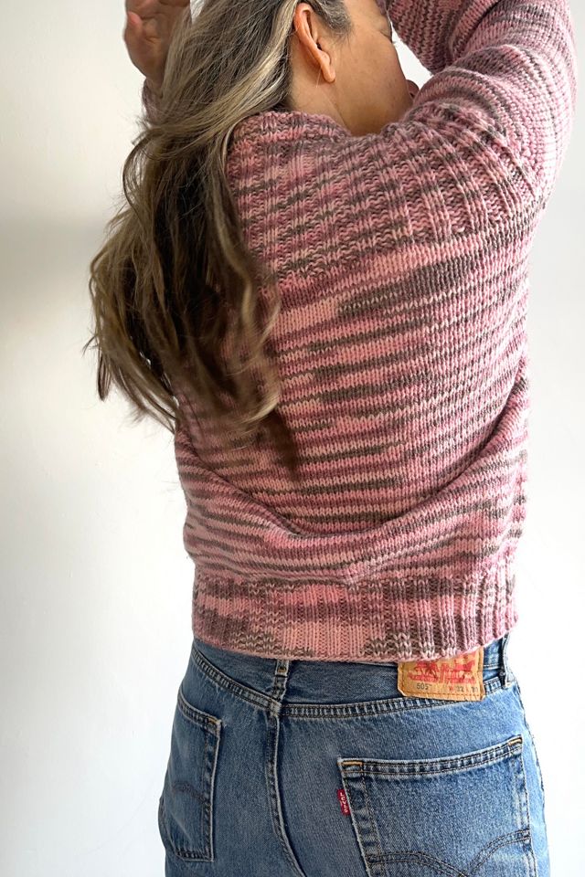Vintage Hand Knit Pink Hues Cardigan Sweater Selected by KA.TL.AK #3