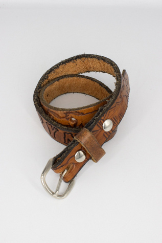 Vintage "Caryn" Brown Leather Belt Selected by Black Shag Vintage
