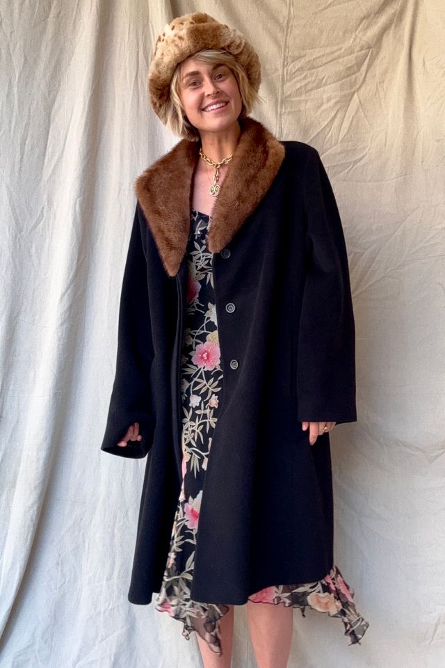 Vintage Cinzia Rocca Fur Trim Coat Selected by Kikos Kloset #2