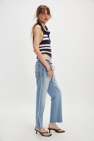 NSF Penny Relaxed Tie-Waist Jeans
