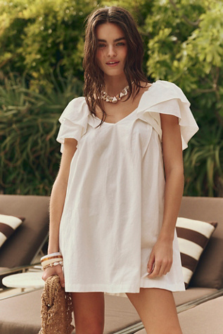 Meredith Mini Dress by free-est at Free People in Tan, Size: S