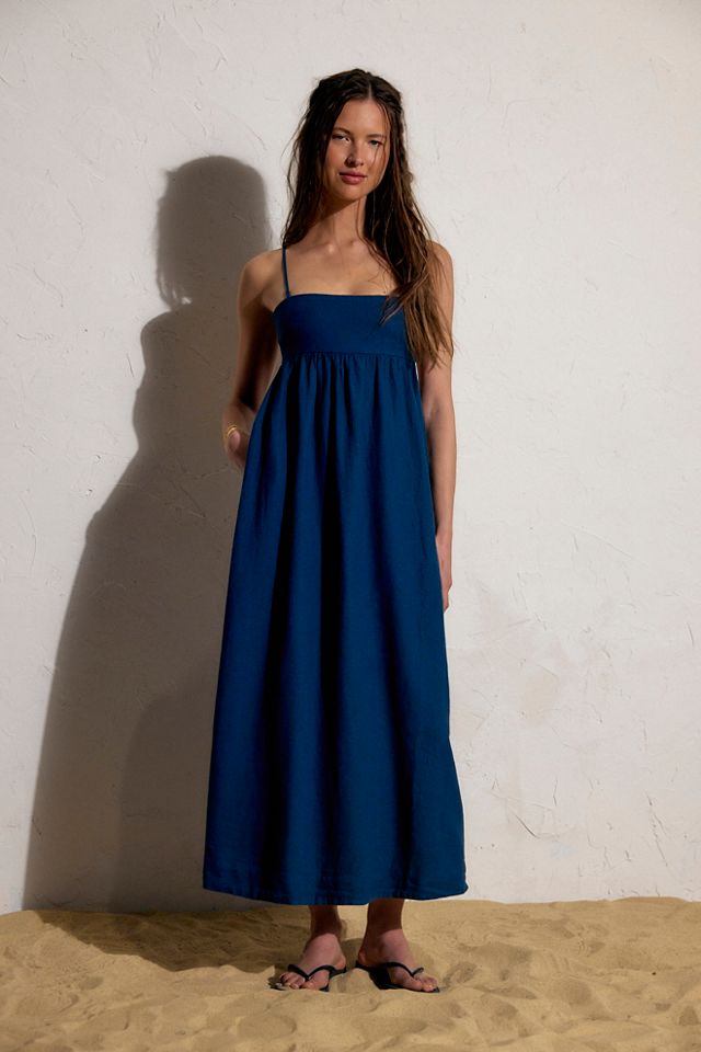 Sandshell Linen Halo Babydoll Midi Dress #5