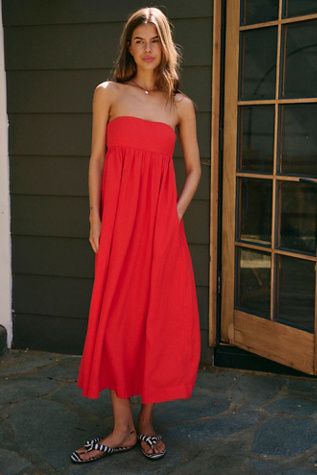 Halo Babydoll Midi Dress