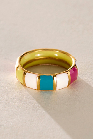 Paja Chroma Ring by Pajarolimon at Free People in Gold, Size: US 6