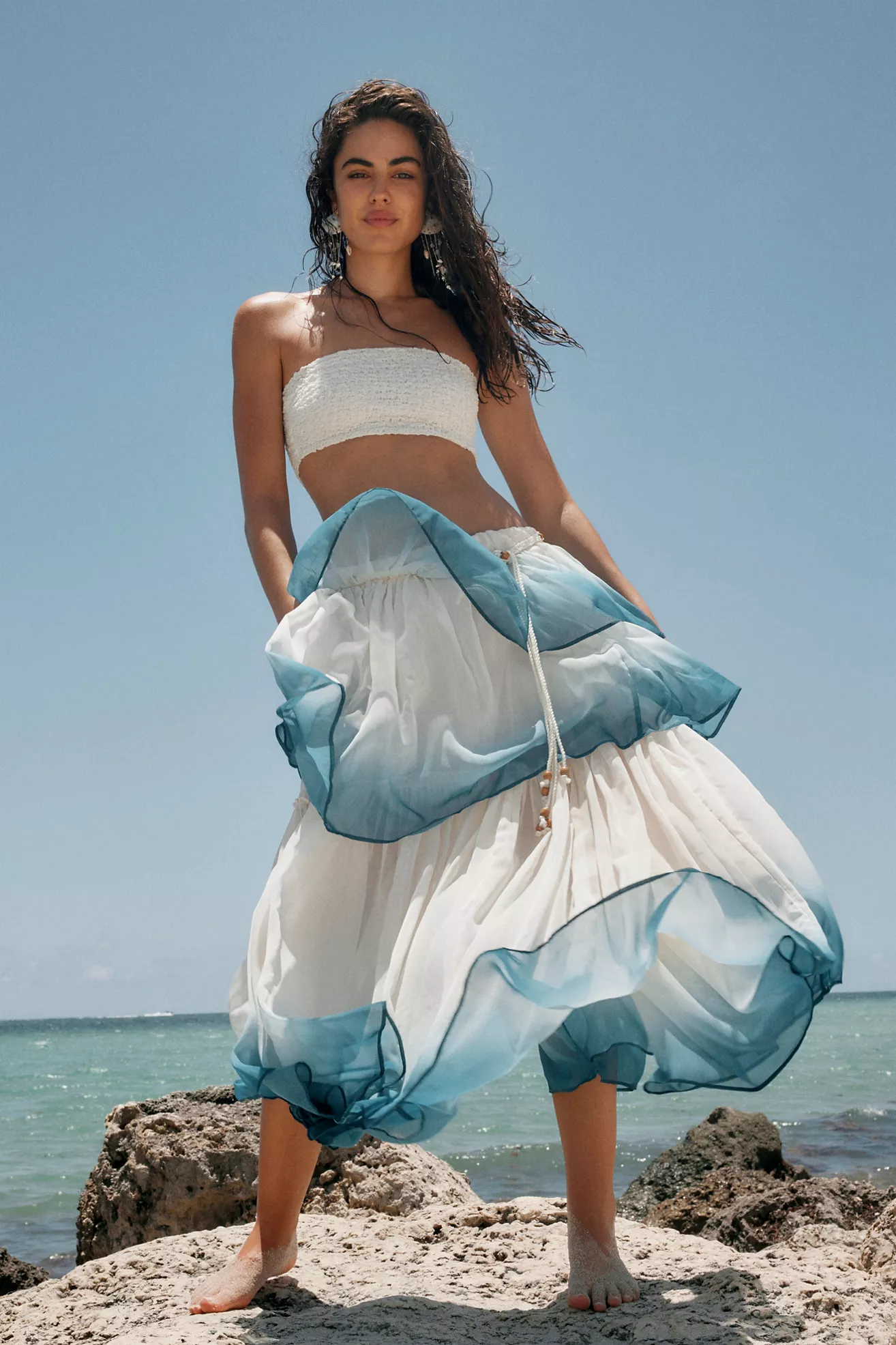 Dip Into The Tiers Maxi Skirt