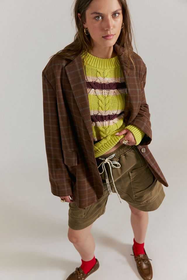 Frankie Striped Cable Knit Sweater #3