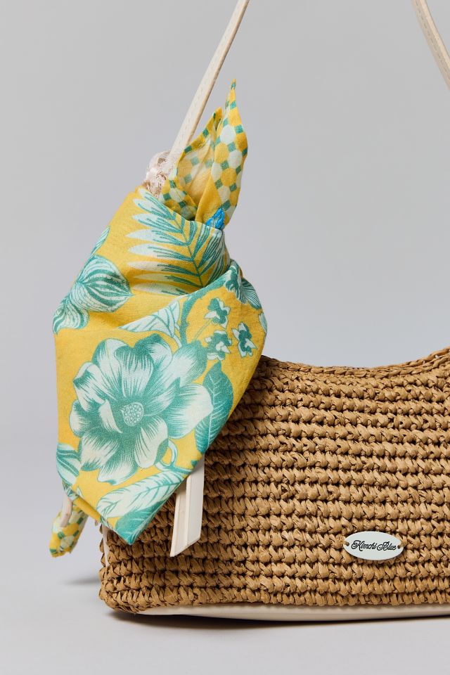 Bandana en Coton Brodé Floral #1