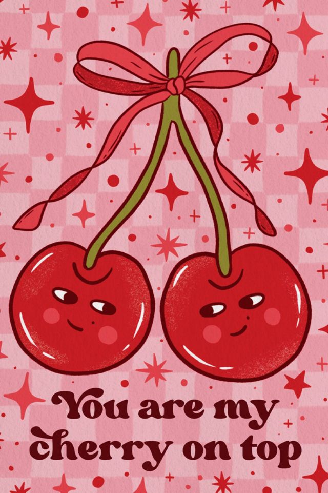 Boss Dotty Cherry On Top Love Greeting Card #1