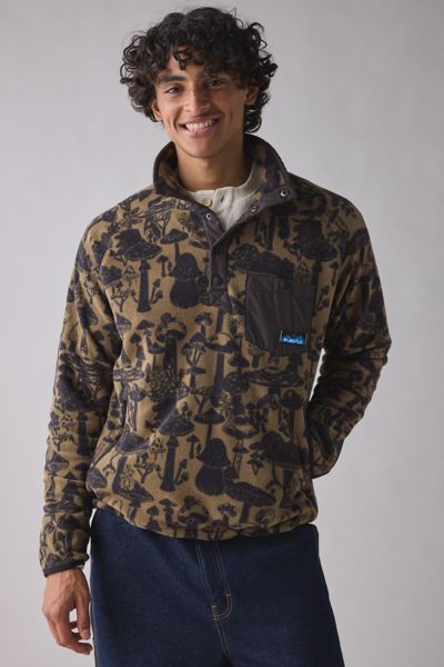 Kavu Teannaway Mock Neck Sweatshirt In Mushroom Seeker, Men's At Urban Outfitters In Multi