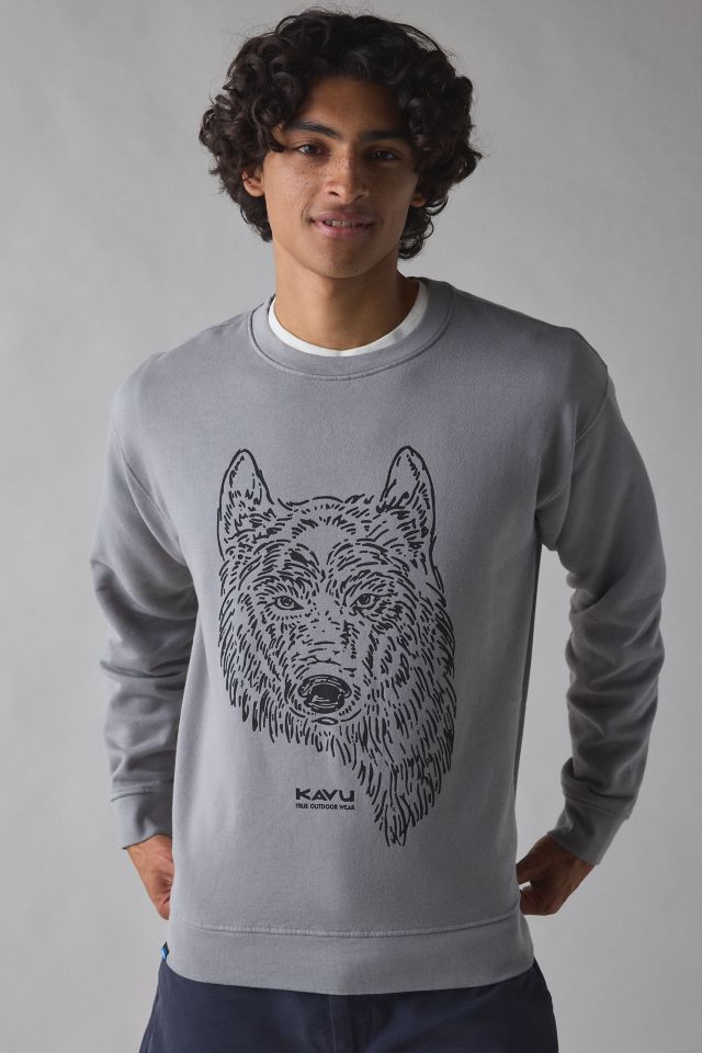 KAVU Core Graphic Crew Neck Sweatshirt #1