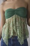 Kimchi Blue Sophie Sequin Lace Hanky Hem Tube Top