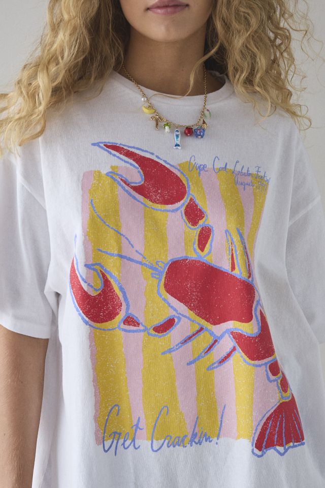BDG Lobster Graphic Cotton T-Shirt Dress #3