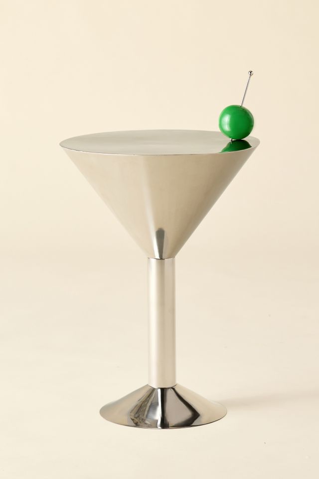 Chrome Martini Metal Side Table #1