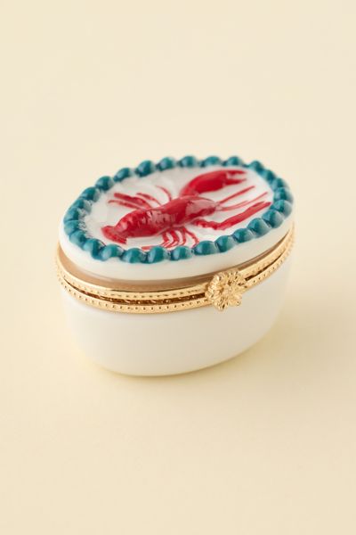 Urban Outfitters Lobster Dinner Porcelain Pill Case In Red At  In Red