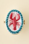 Lobster Dinner Porcelain Pill Case