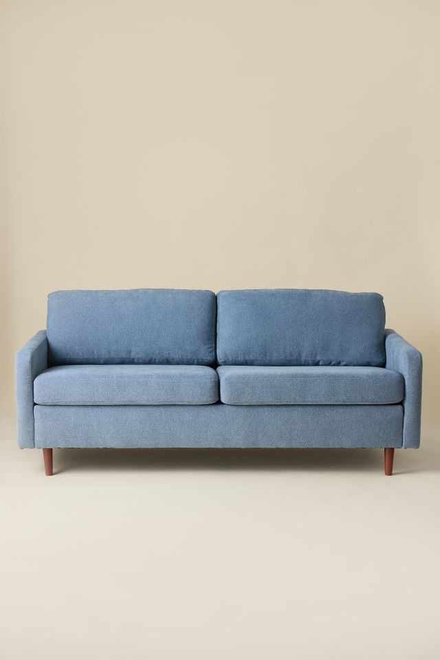 Ovi Blue Upholstered 2-Seater Sofa